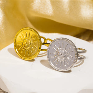 Sun Face Ring