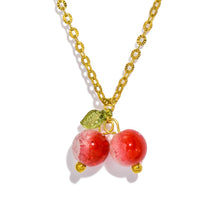 Load image into Gallery viewer, Red Cherry  Necklace
