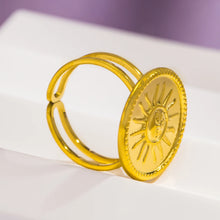 Load image into Gallery viewer, Sun Face Ring
