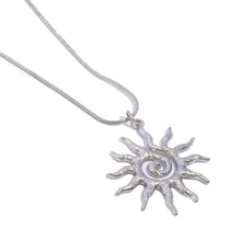 Load image into Gallery viewer, Spiral Sun Necklace
