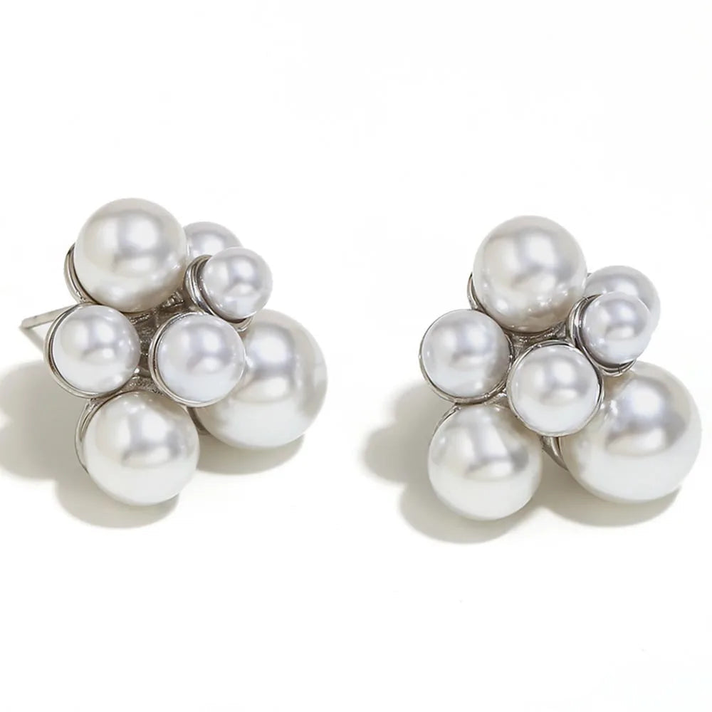 Pearl Flower Earrings