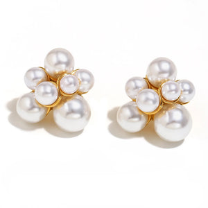 Pearl Flower Earrings