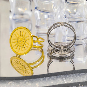 Sun Face Ring