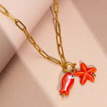 Load image into Gallery viewer, Fish&amp;Starfish Necklace
