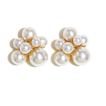 Load image into Gallery viewer, Pearl Flower Earrings
