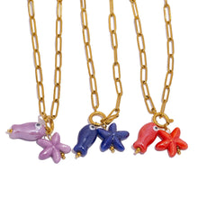Load image into Gallery viewer, Fish&amp;Starfish Necklace
