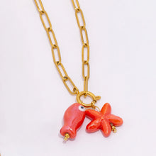 Load image into Gallery viewer, Fish&amp;Starfish Necklace
