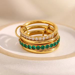 Layer of charm Ring