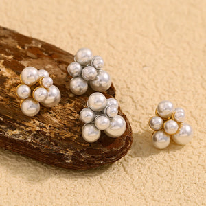 Pearl Flower Earrings