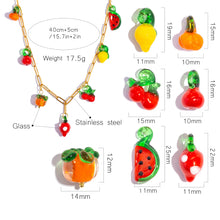 Load image into Gallery viewer, Fruit Charm Necklace
