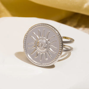 Sun Face Ring
