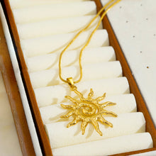 Load image into Gallery viewer, Spiral Sun Necklace
