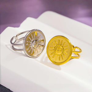 Sun Face Ring
