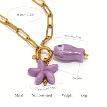 Load image into Gallery viewer, Fish&amp;Starfish Necklace
