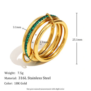 Layer of charm Ring