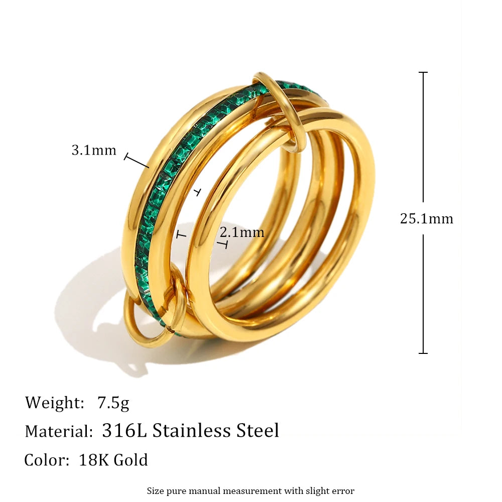 Layer of charm Ring