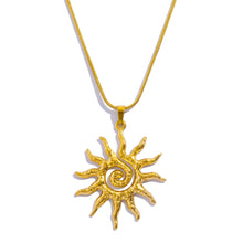 Load image into Gallery viewer, Spiral Sun Necklace
