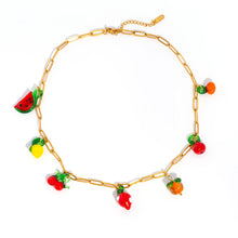Load image into Gallery viewer, Fruit Charm Necklace
